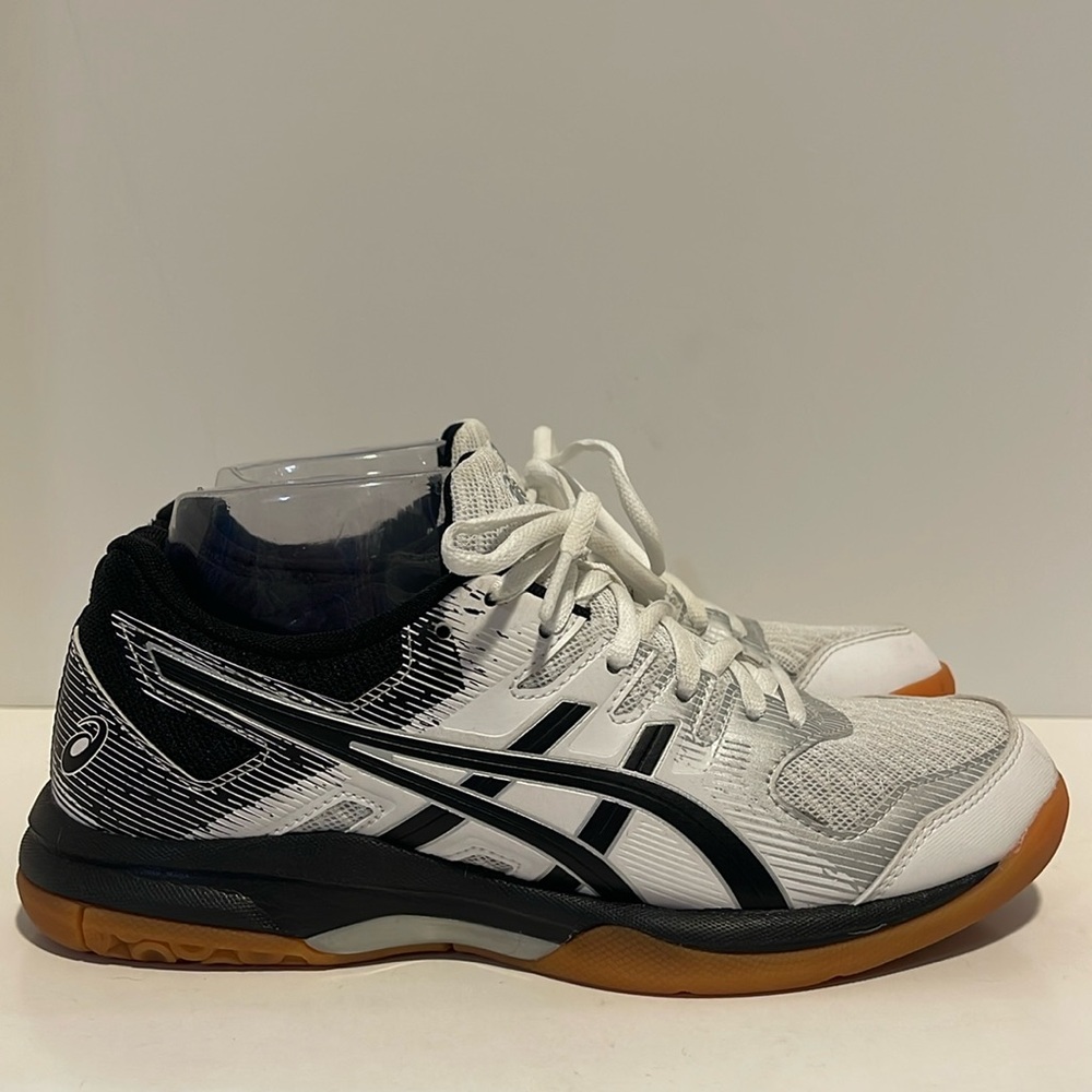 ASICS Gel Rocket Sneakers Women’s Size 7.5 Black White Volleyball Running Shoes